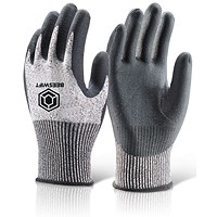 Beeswift Micro Foam Nitrile Cut B Gloves, Black, Large
