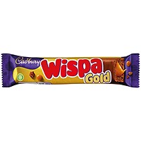 Cadbury Wispa Gold Chocolate Bar, 48g, Pack of 48