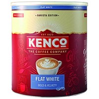 Kenco Flat White Instant Tin 1kg