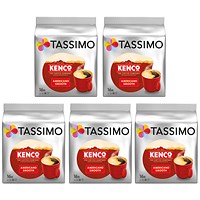 Tassimo Kenco Americano Smooth Coffee 128g 16 Pods x5 Packs (Pack of 80) Tassimo Kenco Americano Smooth Coffee 128g 16 Pods x5 Packs (Pack of 80)