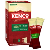 Kenco Instant Freeze Dried Decaffeinated Coffee Sticks 1.8g (Pack of 200)