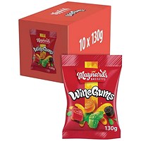Maynards Bassetts Wine Gums 130g Pack of 10