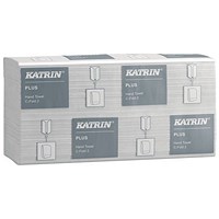 Katrin Plus Hand Towels C-Fold 2-Ply 100 Sheets (Pack of 1600) 73542