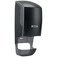 Katrin System Toilet Roll Dispenser with Core Catcher, Black