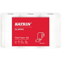 Katrin Classic Toilet Roll, Bulk Pack of 36
