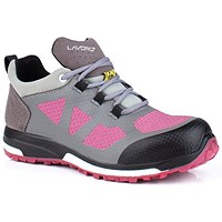 Lavoro Leia Ladies Esd Shoes, Grey & Pink, 2