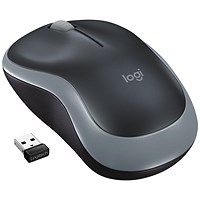 Logitech M185 Ambidextrous Optical Mouse, Wireless, Grey Logitech M185 Ambidextrous Optical Mouse, Wireless, Grey