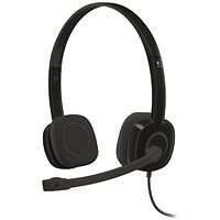 Logitech H151 Stereo Headset 981-000589 Logitech H151 Stereo Headset 981-000589
