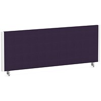 Impulse Evolve Plus Bench Screen, 1200 x 400mm, White Frame, Tansy Purple