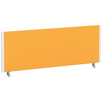 Impulse Evolve Plus Bench Screen, 1200 x 400mm, White Frame, Senna Yellow