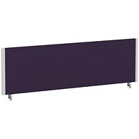Impulse Evolve Plus Bench Screen, 1400 x 400mm, Silver Frame, Tansy Purple