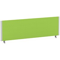 Impulse Evolve Plus Bench Screen, 1400 x 400mm, Silver Frame, Myrrh Green