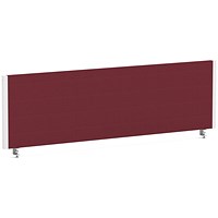 Impulse Evolve Plus Bench Screen, 1400 x 400mm, White Frame, Ginseng Chilli