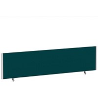 Impulse Evolve Plus Bench Screen, 1800 x 400mm, Silver Frame, Maringa Teal