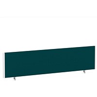 Impulse Evolve Plus Bench Screen, 1800 x 400mm, White Frame, Maringa Teal