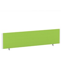 Impulse Evolve Plus Bench Screen, 1800 x 400mm, White Frame, Myrrh Green
