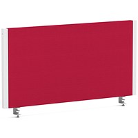 Impulse Evolve Plus Bench Screen, 800 x 400mm, White Frame, Bergamot Cherry