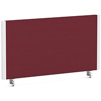 Impulse Evolve Plus Bench Screen, 800 x 400mm, White Frame, Ginseng Chilli