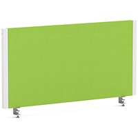 Impulse Evolve Plus Bench Screen, 800 x 400mm, White Frame, Myrrh Green