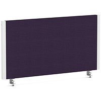 Impulse Evolve Plus Bench Screen, 800 x 400mm, White Frame, Tansy Purple