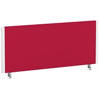 Impulse Evolve Plus Bench Screen, 1000 x 400mm, White Frame, Bergamot Cherry