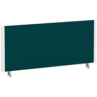 Impulse Evolve Plus Bench Screen, 1000 x 400mm, White Frame, Maringa Teal