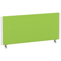Impulse Evolve Plus Bench Screen, 1000 x 400mm, White Frame, Myrrh Green