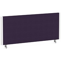Impulse Evolve Plus Bench Screen, 1000 x 400mm, White Frame, Tansy Purple