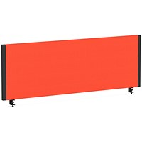 Impulse Evolve Plus Bench Screen, 1200 x 400mm, Black Frame, Tabasco Orange
