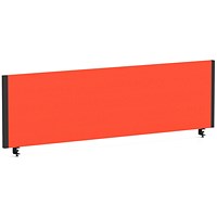 Impulse Evolve Plus Bench Screen, 1400 x 400mm, Black Frame, Tabasco Orange