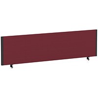 Impulse Evolve Plus Bench Screen, 1600 x 400mm, Black Frame, Ginseng Chilli