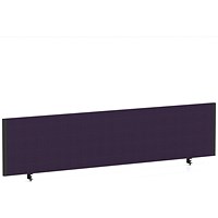 Impulse Evolve Plus Bench Screen, 1800 x 400mm, Black Frame, Tansy Purple