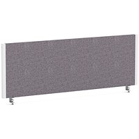 Impulse Evolve Plus Bench Screen, 1200 x 400mm, White Frame, Rivet Fuse