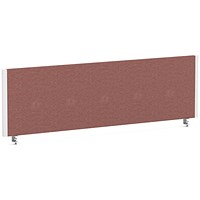 Impulse Evolve Plus Bench Screen, 1400 x 400mm, White Frame, Rivet Forge