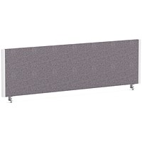 Impulse Evolve Plus Bench Screen, 1400 x 400mm, White Frame, Rivet Fuse