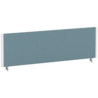 Impulse Evolve Plus Bench Screen, 1400 x 400mm, White Frame, Rivet Quench