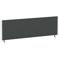 Impulse Evolve Plus Bench Screen, 1400 x 400mm, White Frame, Quest Mussel