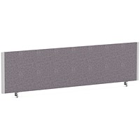 Impulse Evolve Plus Bench Screen, 1600 x 400mm, Silver Frame, Rivet Fuse