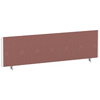 Impulse Evolve Plus Bench Screen, 1600 x 400mm, White Frame, Rivet Forge
