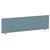 Impulse Evolve Plus Bench Screen, 1600 x 400mm, White Frame, Rivet Quench