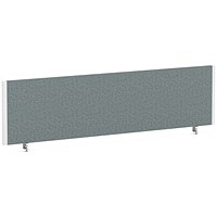 Impulse Evolve Plus Bench Screen, 1600 x 400mm, White Frame, Rivet Tensile