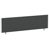 Impulse Evolve Plus Bench Screen, 1600 x 400mm, White Frame, Quest Mussel