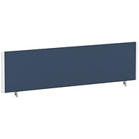 Impulse Evolve Plus Bench Screen, 1600 x 400mm, White Frame, Quest Whelk