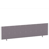 Impulse Evolve Plus Bench Screen, 1800 x 400mm, White Frame, Rivet Fuse