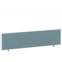 Impulse Evolve Plus Bench Screen, 1800 x 400mm, White Frame, Rivet Quench