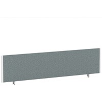 Impulse Evolve Plus Bench Screen, 1800 x 400mm, White Frame, Rivet Tensile