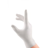 Beeswift Latex Examination Gloves, White, Large, Pack of 1000