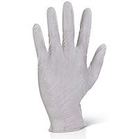 Beeswift Latex Powder Free Examination Gloves, White, XL, Pack of 1000 Beeswift Latex Powder Free Examination Gloves, White, XL, Pack of 1000