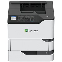 Lexmark MS821dn A4 Wired Mono Laser Printer, White Lexmark MS821dn A4 Wired Mono Laser Printer, White