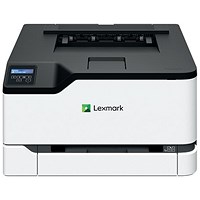 Lexmark C3326dw A4 Wireless Colour Laser Printer, White